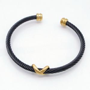 Stainless Steel Wire Bangle - KB217712-HB