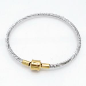 Stainless Steel Wire Bangle - KB217715-HB