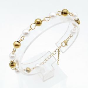 Stainless Steel Gold-plating Bracelet - KB217878-TJG