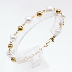 Stainless Steel Gold-plating Bracelet - KB217880-TJG