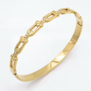 Stainless Steel Gold-plating Bangle - KB217922-YH