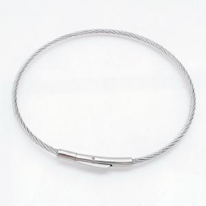 Stainless Steel Wire Bangle - KB218100-CQ