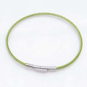 Stainless Steel Wire Bangle - KB218103-CQ