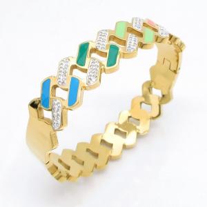 Stainless Steel Gold-plating Bangle - KB218113-CQ