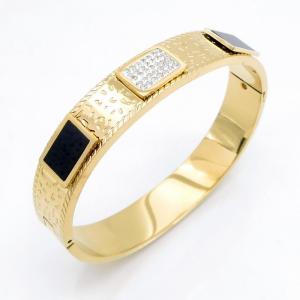 Stainless Steel Gold-plating Bangle - KB218114-CQ