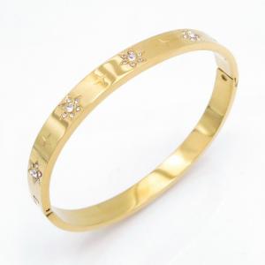 Stainless Steel Gold-plating Bangle - KB218126-CQ