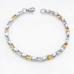 Stainless Steel Gold-plating Bracelet - KB218148-CQ
