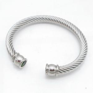 Stainless Steel Wire Bangle - KB218210-GSD