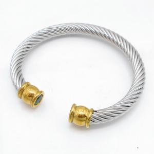 Stainless Steel Wire Bangle - KB218211-GSD