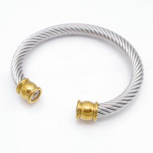 Stainless Steel Wire Bangle - KB218215-GSD