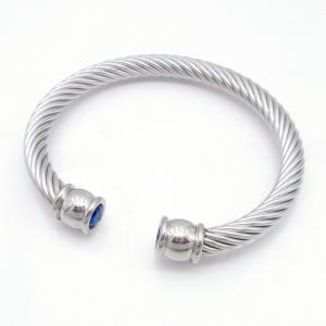 Stainless Steel Wire Bangle - KB218216-GSD