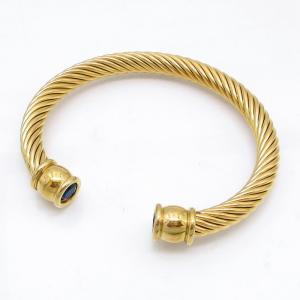 Stainless Steel Wire Bangle - KB218217-GSD