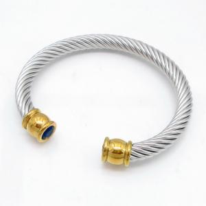 Stainless Steel Wire Bangle - KB218218-GSD