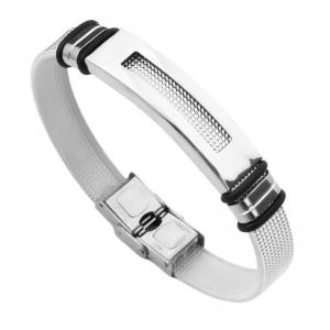 Stainless Steel Rubber Bracelet - KB218530-WGXM