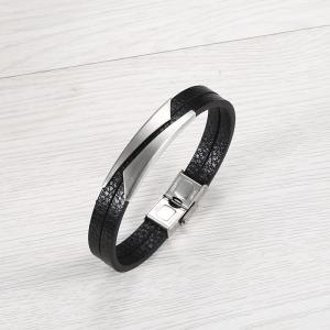 Stainless Steel Rubber Bracelet - KB218539-WGXM