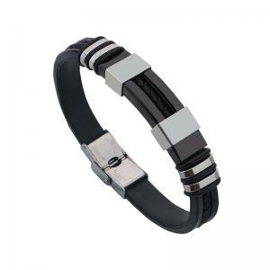 Stainless Steel Rubber Bracelet - KB218541-WGXM