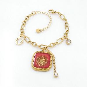 Stainless Steel Gold-plating Bracelet - KB218585-HM