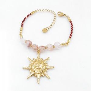 Stainless Steel Gold-plating Bracelet - KB218589-HM