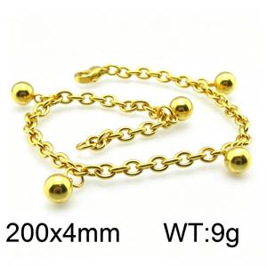 Stainless Steel Gold-plating Bracelet - KB51213-Z