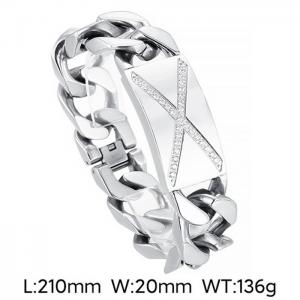 Stainless Steel Bracelet - KB51666-D