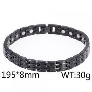 Stainless Steel Black-plating Bracelet - KB56164-TJK