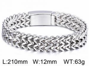 Kalen New Stainless Steel Link Chain Bracelets High Polished Dubai Gold Mesh Bracelets Men Cool Jewelry Accessories Gifts - KB56405-D