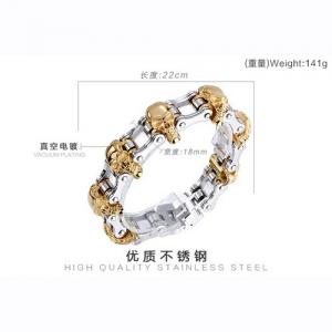 Stainless Steel Bicycle Bracelet - KB57086-BD