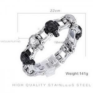 Stainless Steel Bicycle Bracelet - KB57087-BD