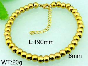 Stainless Steel Gold-plating Bracelet - KB57918-Z