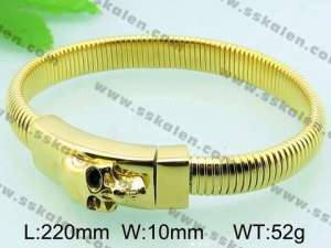 Stainless Steel Gold-plating Bangle - KB58427-BD