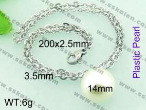 Stainless Steel Plastic Bracelet  - KB60251-Z