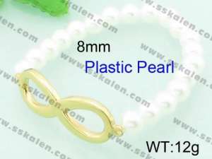 Stainless Steel Plastic Bracelet  - KB61462-Z