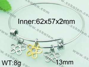Stainless Steel Gold-plating Bangle - KB61780-Z