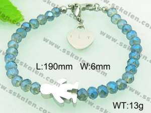 Stainless Steel Plastic Bracelet - KB64453-Z