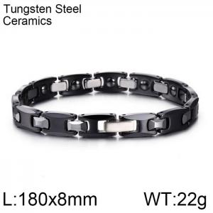 Stainless steel with Ceramic Bracelet - KB65975-W