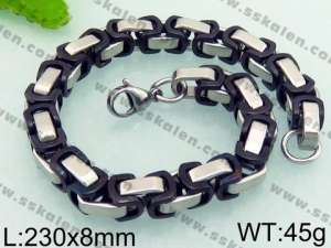 Stainless Steel Black-plating Bracelet - KB68764-H