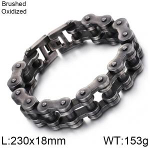 Stainless Steel Bicycle Bracelet - KB68855-BD