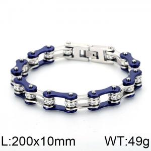 Stainless Steel Bicycle Bracelet - KB69265-CH