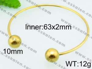 Stainless Steel Gold-plating Bangle - KB72514-Z