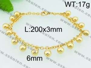 Stainless Steel Gold-plating Bracelet - KB75450-Z