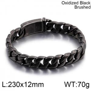 Stainless Steel Bracelet(Men) - KB76213-BD
