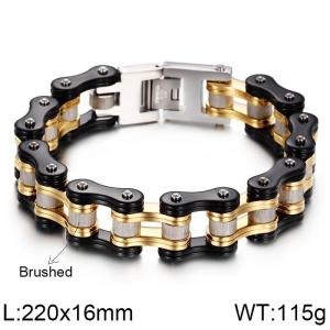 Stainless Steel Bicycle Bracelet - KB77325-BD