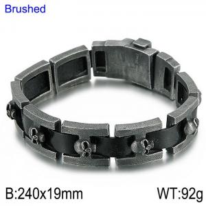 Stainless Steel Bracelet(Men) - KB79350-BD