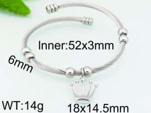 Stainless Steel Wire Bangle - KB80048-Z