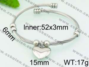 Stainless Steel Wire Bangle - KB80056-Z