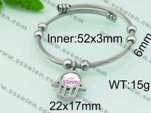Stainless Steel Wire Bangle - KB80812-Z