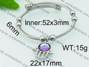 Stainless Steel Wire Bangle - KB80813-Z