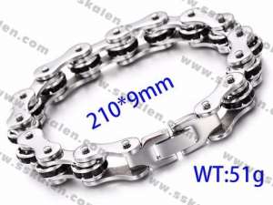 Stainless Steel Bicycle Bracelet - KB81435-K