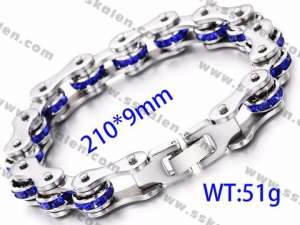 Stainless Steel Bicycle Bracelet - KB81437-K
