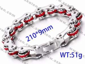 Stainless Steel Bicycle Bracelet - KB81438-K